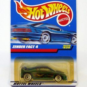 Hot Wheels Zender Fact 4 #820 Green Die-Cast Car 1998